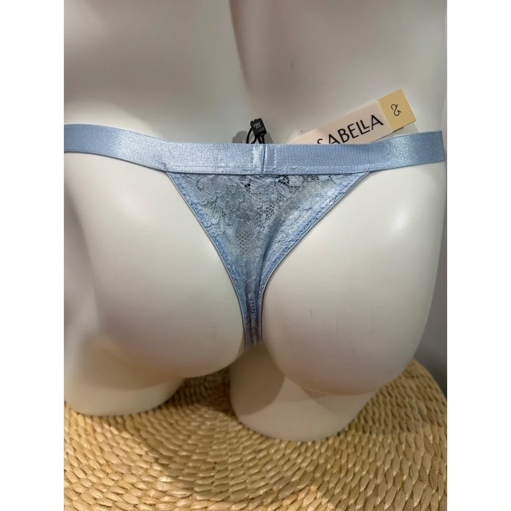 Cosabella NSN Men's Italian Lace Thong Aasmani Blue Designer Underwear size M